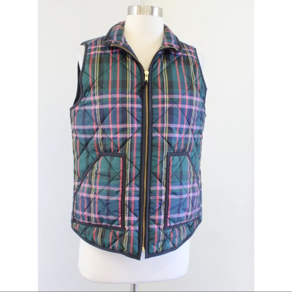 J Crew Excursion Vest in Signature Tartan Plaid